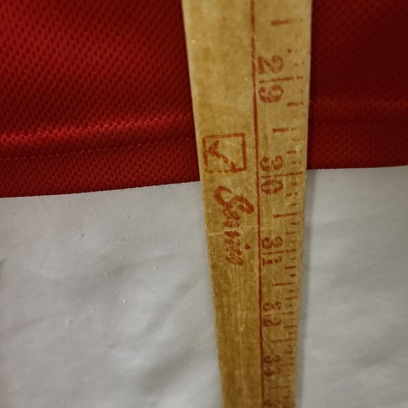 Nike Dri-Fit UV Mens Red Short Sleeve Collared Polyester Golf Polo Shirt Sz L - Picture 9 of 11